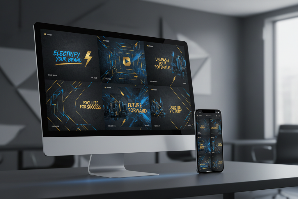 Social Media Graphics Bundle featuring 10 custom-designed posts optimized for Instagram, Facebook, and LinkedIn with brand colors and editable templates.