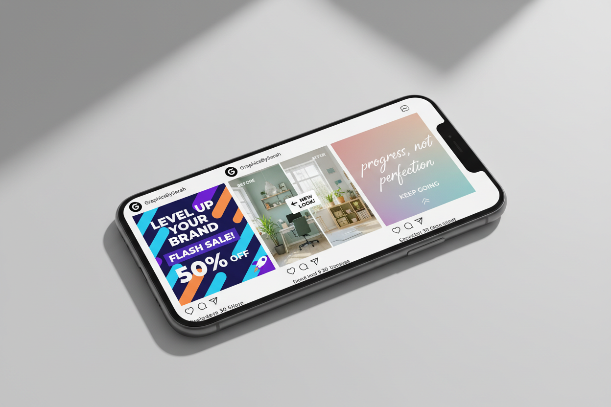 Social Media Graphics Bundle - 10 Custom Posts